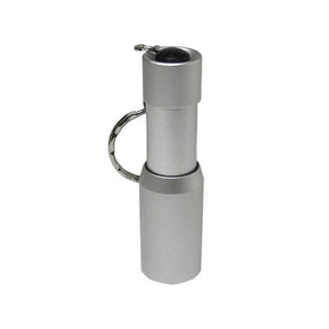 Silberne Schlüsselanhänger-Taschenlampe