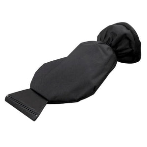 Schwarzer Handschuh-Eiskratzer