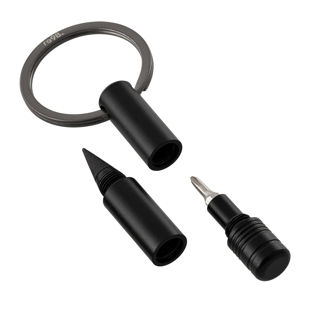 Keychain with everlasting writing tip and screwdriver RE98-PORTO TOOL