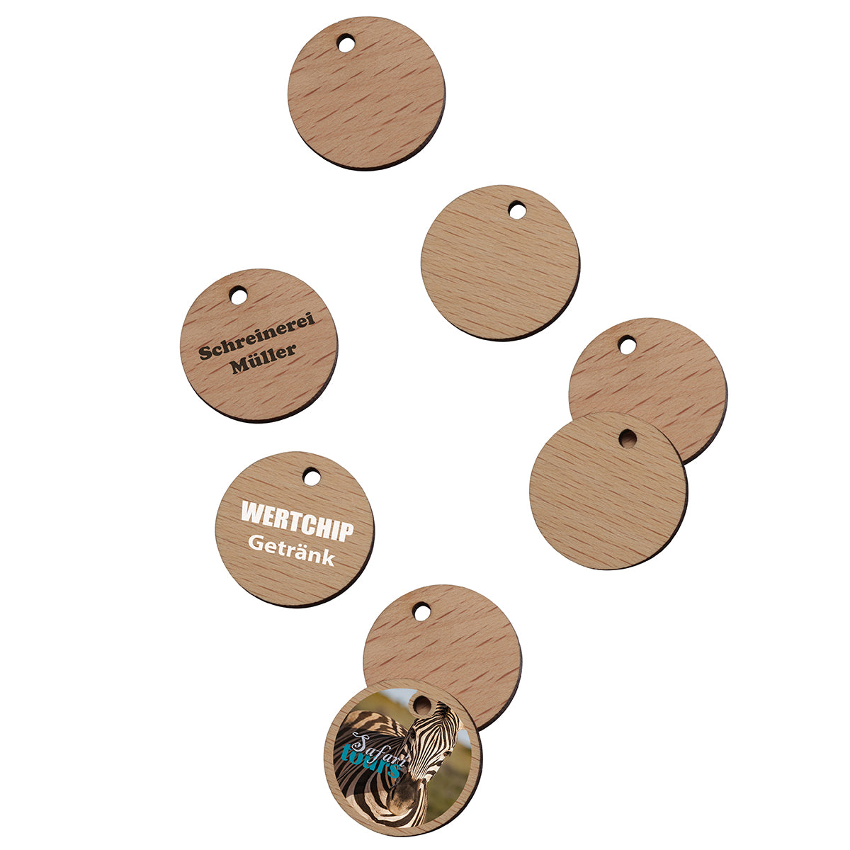 Puce en bois 1€