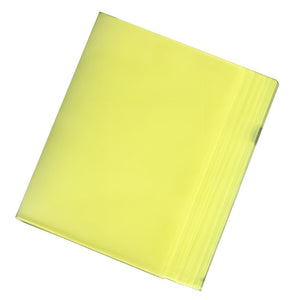 Gelbe Klarsichtmappen