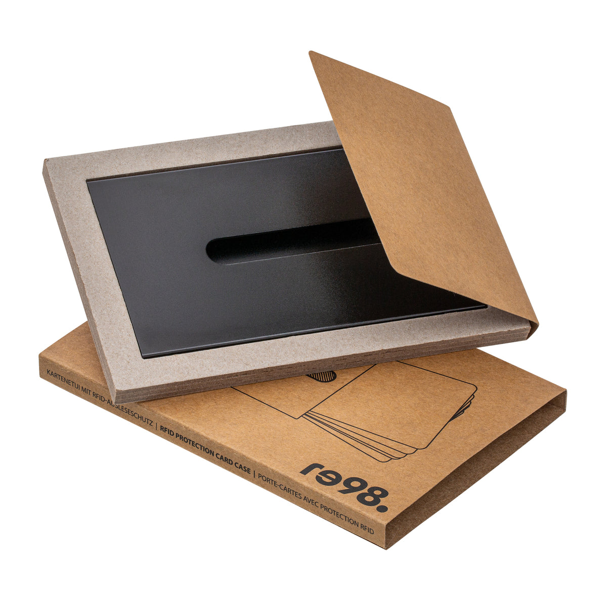 Étui à cartes avec protection RFID RE98-GRAND OUVERT