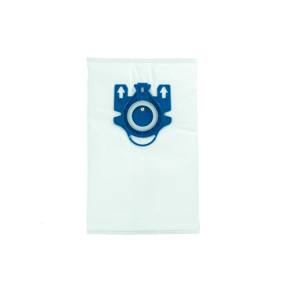 Weisser Staubsaugerfilter Beutel mit blauer Öffnung