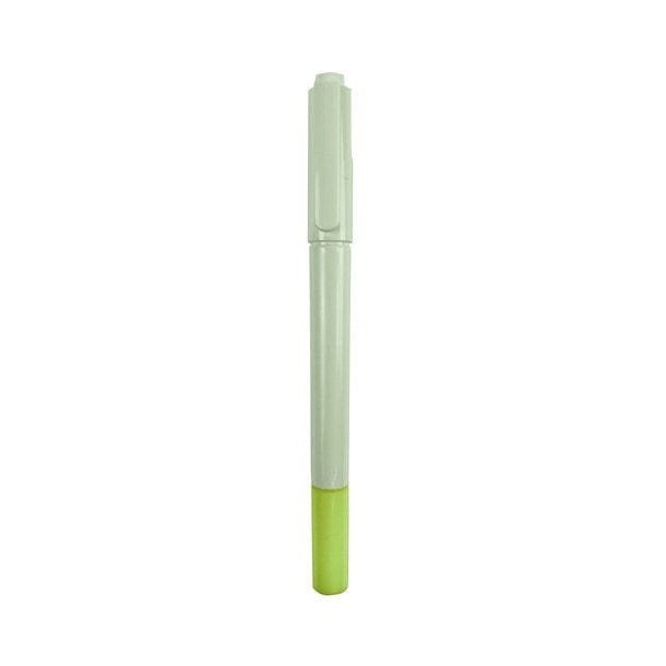 Hellgrüner Fineliner und Textmarker