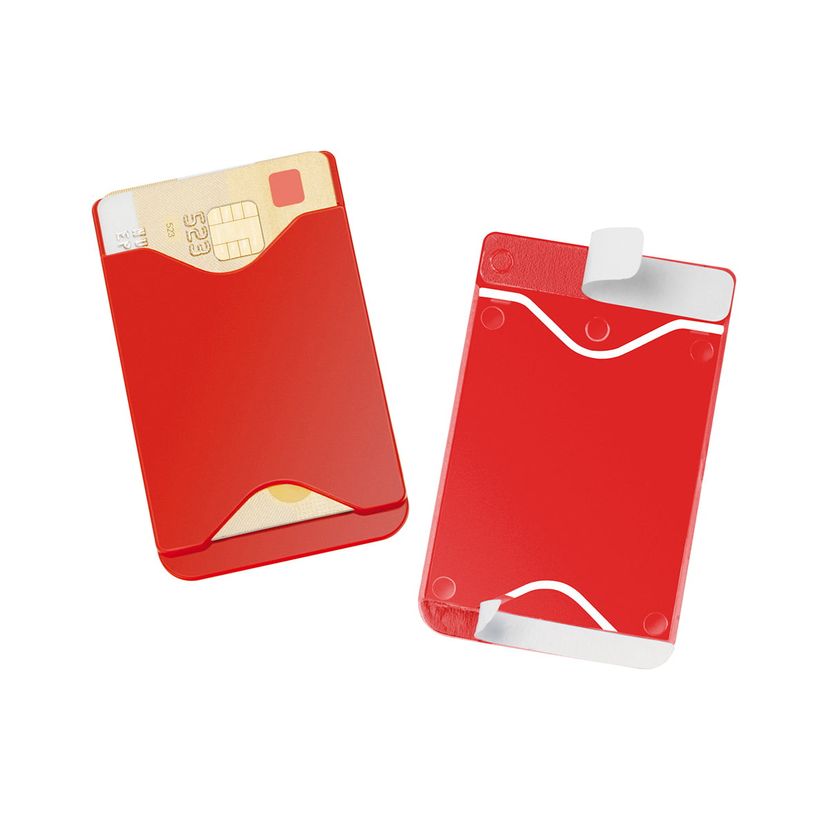 Card holder, self-adhesive