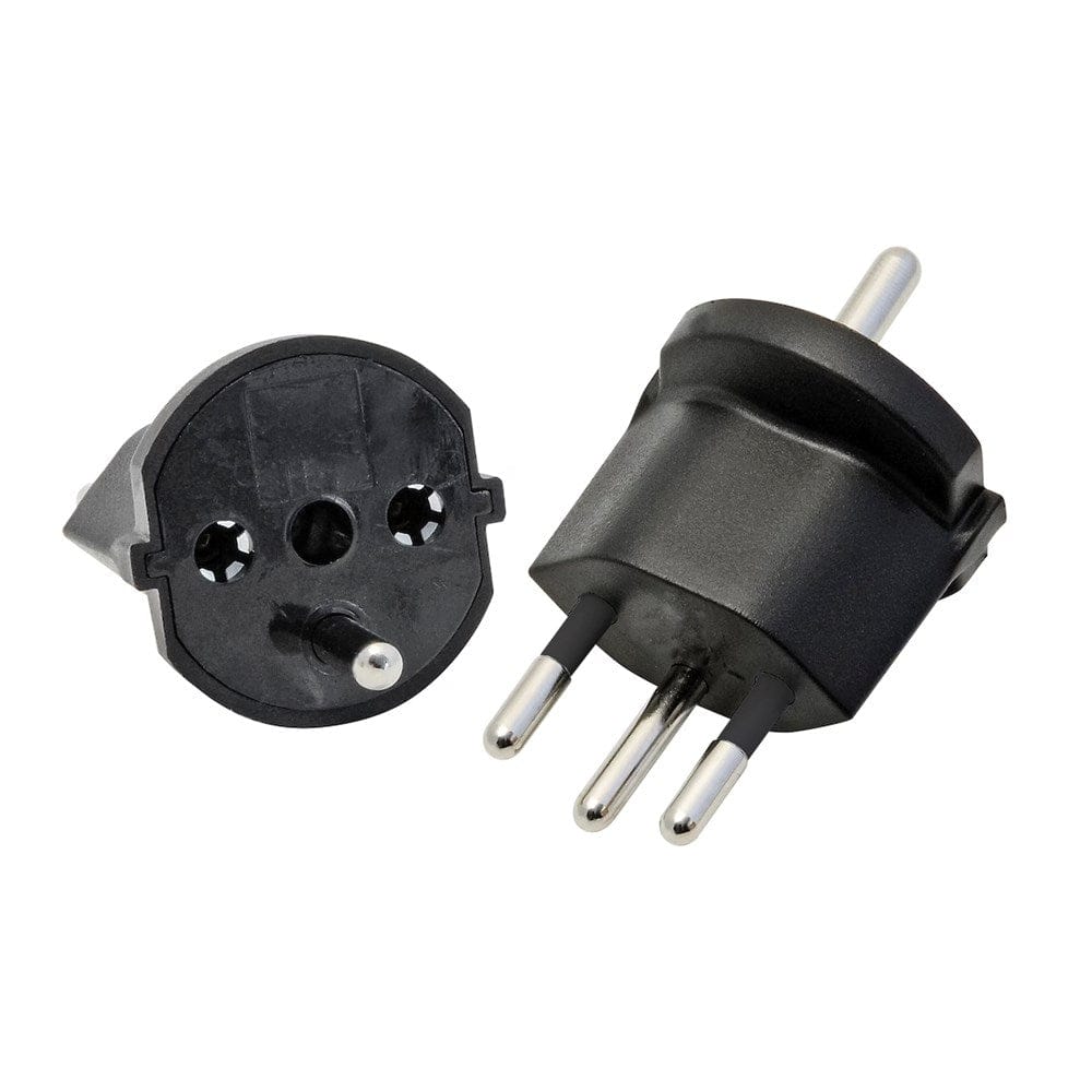 Schwarzer DE zu CH Steckdosenadapter