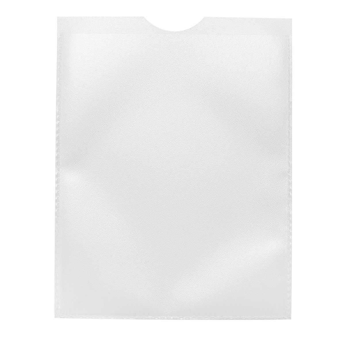 Clear plastic sleeve