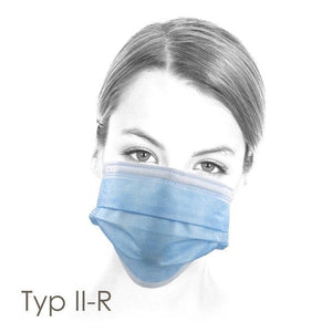 Schwarze Gesichtsmaske an einem Kopf von vorne gezeigt