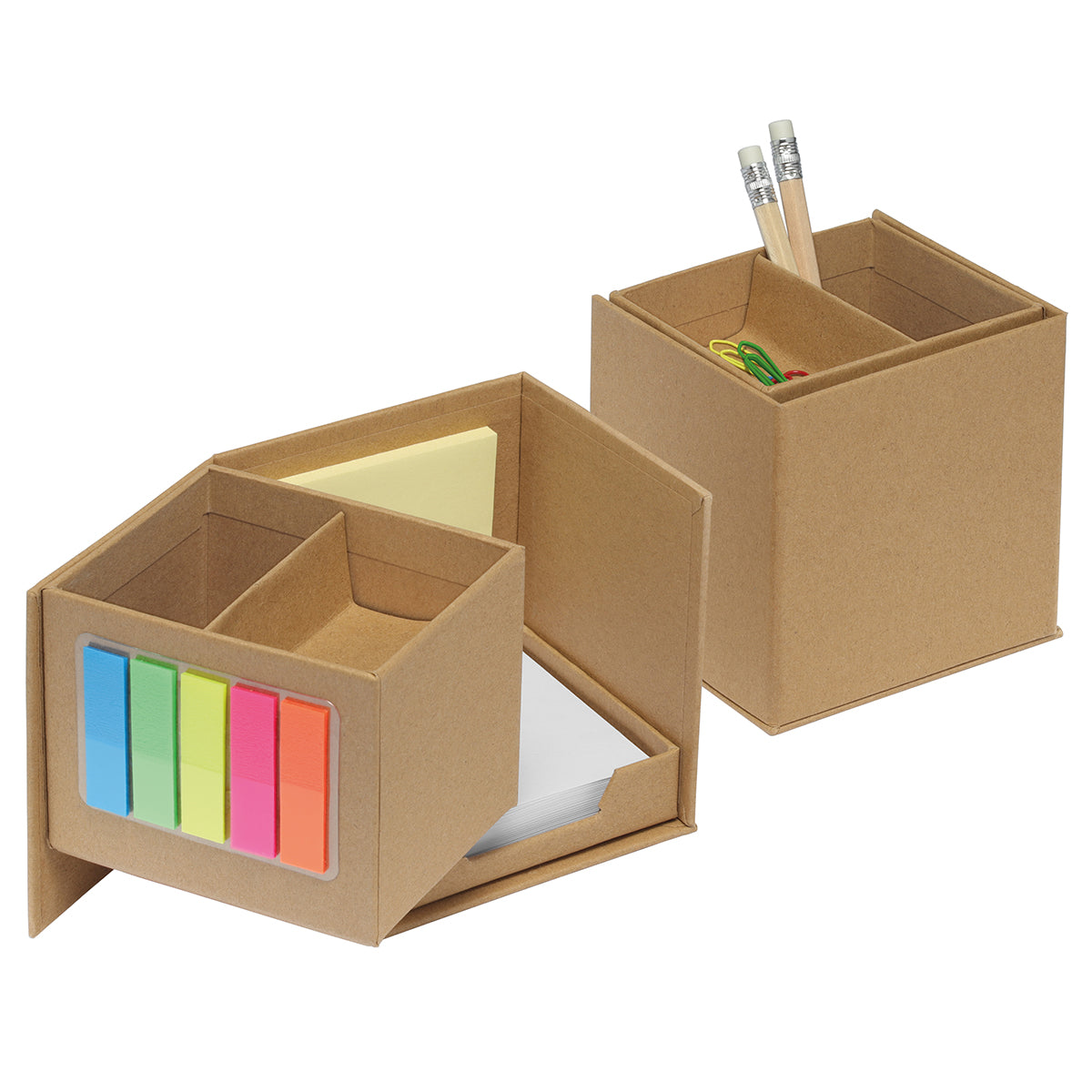 Zettelbox Karton, zum Aufklappen