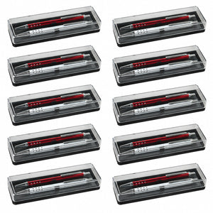 Box II Geschenkbox – Für 2 Schreibgeräte & Mit Klarsichtdeckel - 10er Set
