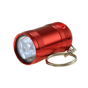 Shorty LED-Taschenlampe Aluminium â Inkl. Batterien & Geschenkbox in Rot