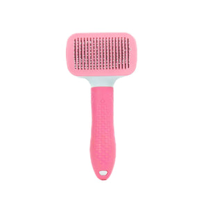 Pink weisse Tierhaarentfernungsbürste von vorne