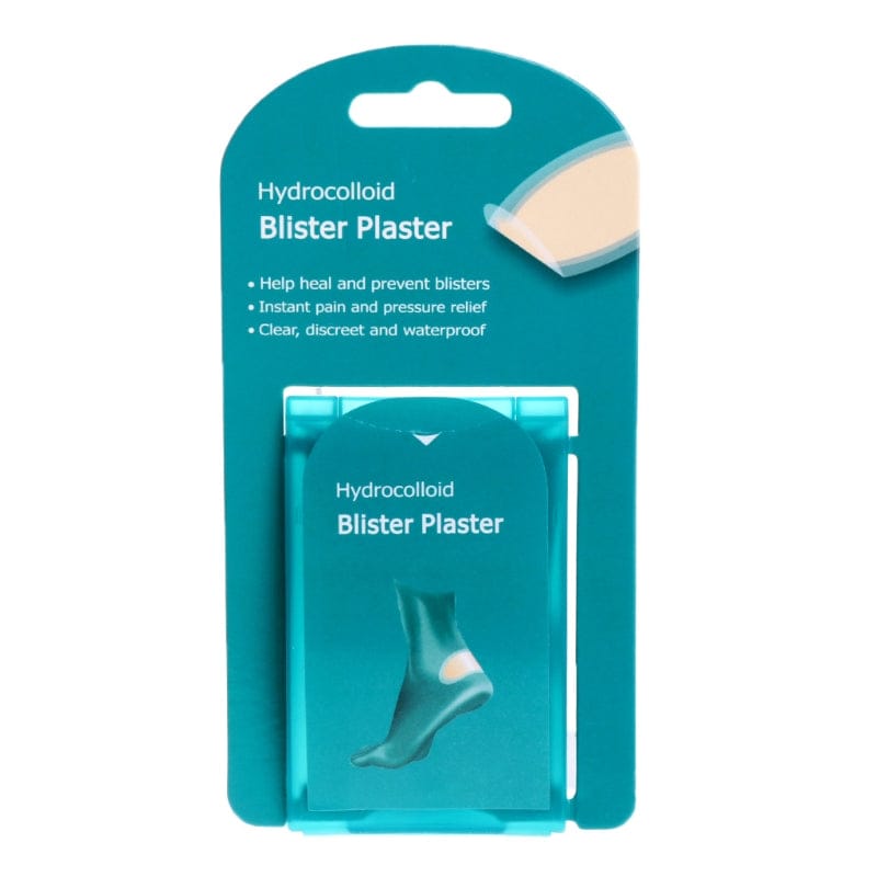 Türkise Kartonverpackung von Blasenpflastern