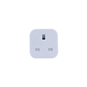 Weisser UK zu CH Steckdosenadapter von vorne