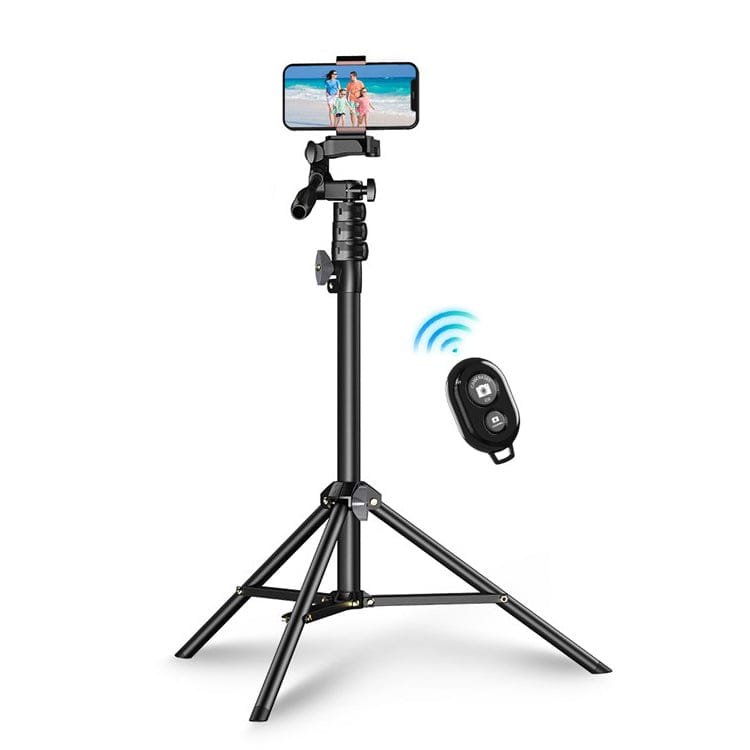 Schwarzes Handystativ und Selfiestick