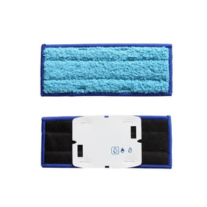 Blaue Staubsauger Ersatzpads von oben und von unten
