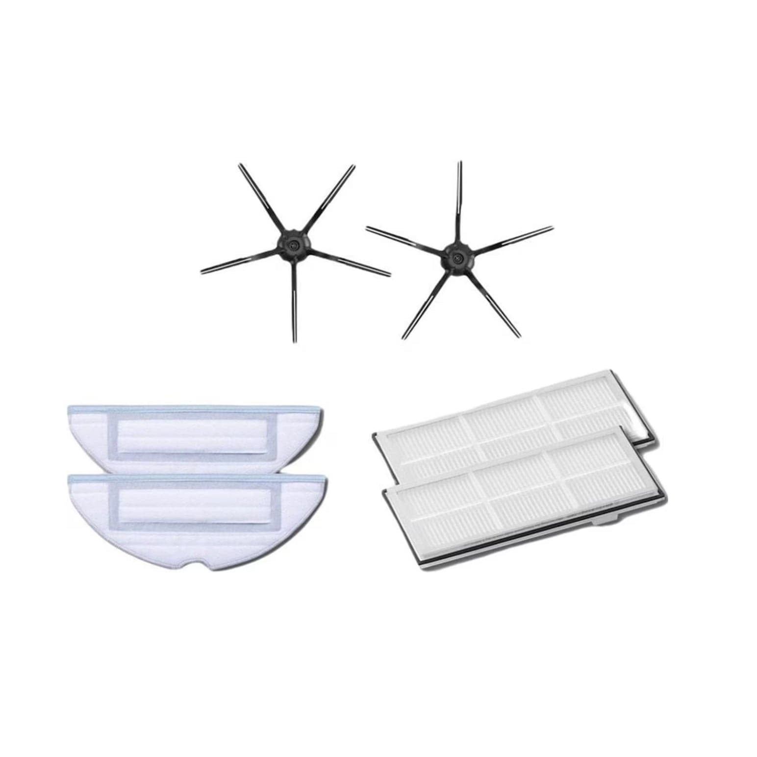 Staubsauger Ersatzteile-Set mit Bürsten, Filter und Seitenbürsten