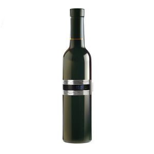 Silbernes Wein-Thermometer mit Anwendungsbeispiel