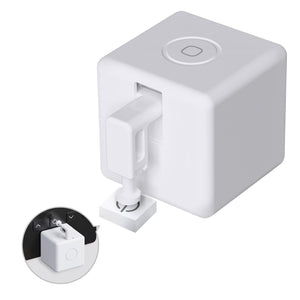 Weisser Fingerbot mit Anwendungsbeispiel
