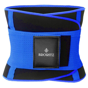 Blau-schwarzer Taillentrimmer mit Klettverschluss