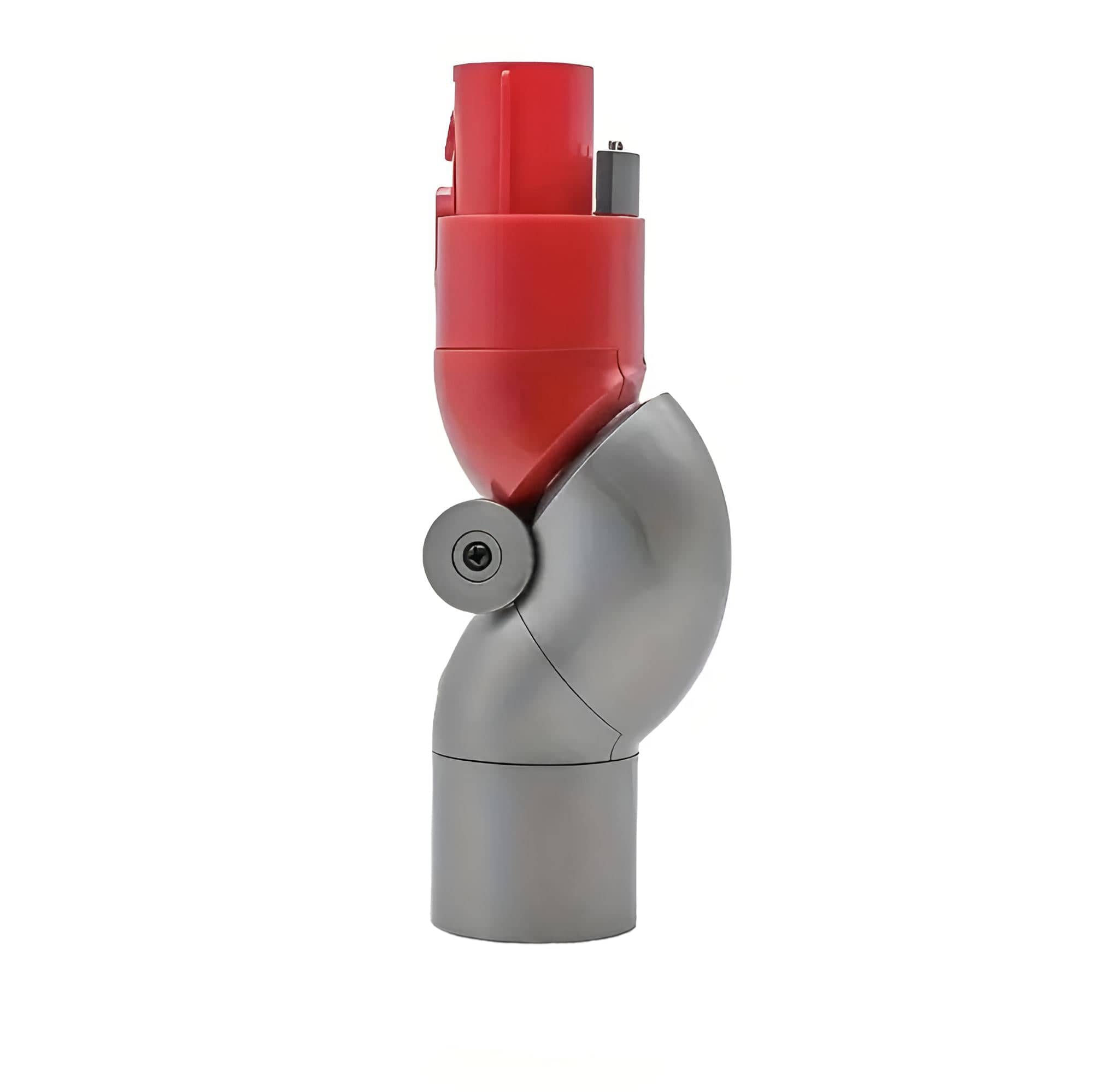 Rot-silberner, faltbarer Adapter für Dyson-Staubsauger von der Seite