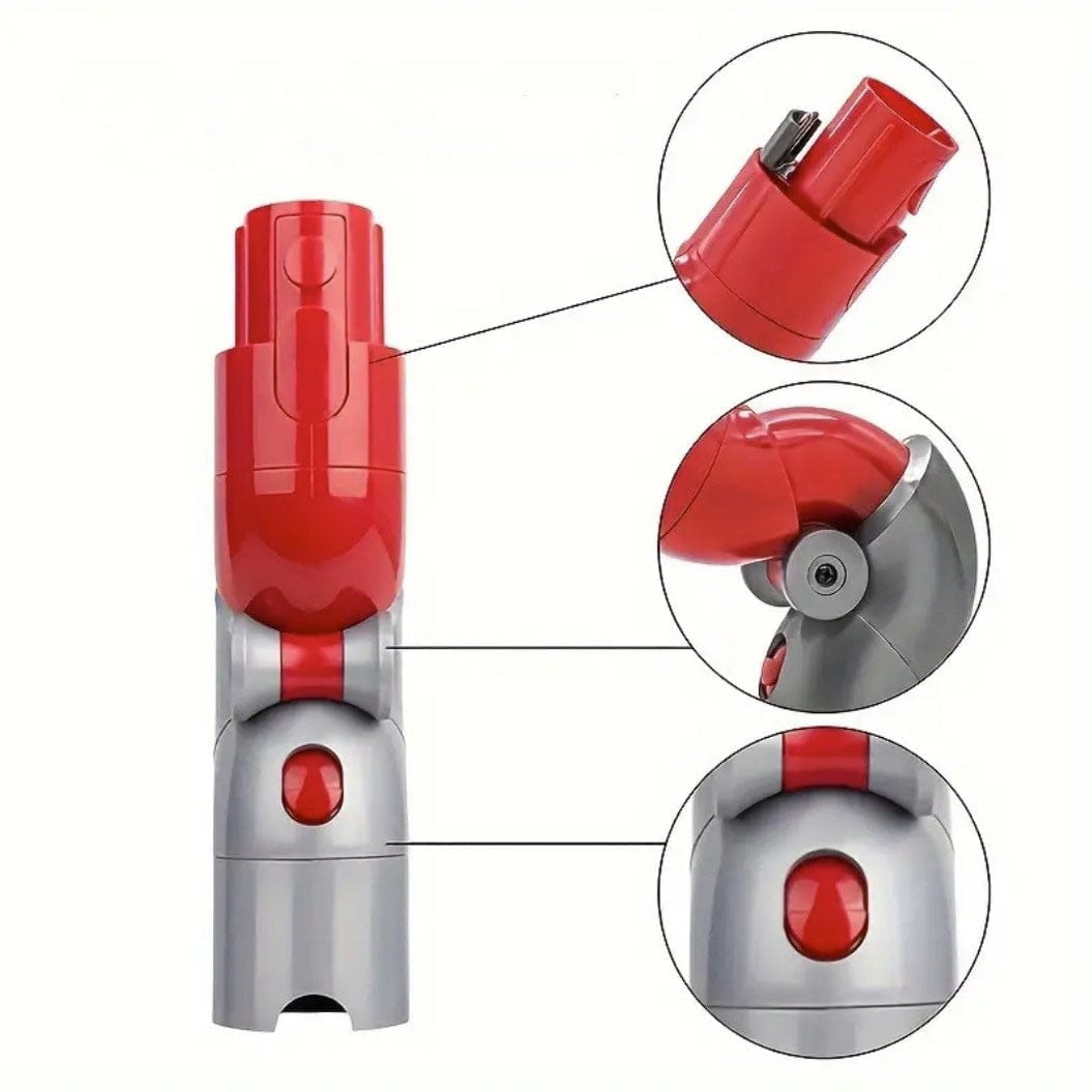 Rot-silberner, faltbarer Adapter für Dyson-Staubsauger