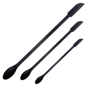 Dreier-Set von schwarzen Silikon Spachteln in verschiedenen Grössen