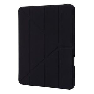 Schwarze iPad Hülle zugeklappt von vorne