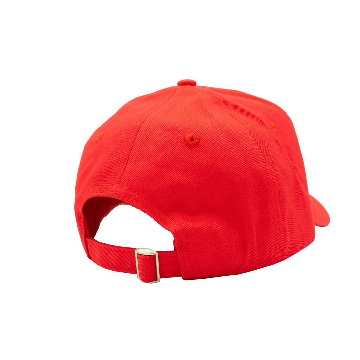 Rote Baseball Cap von hinten