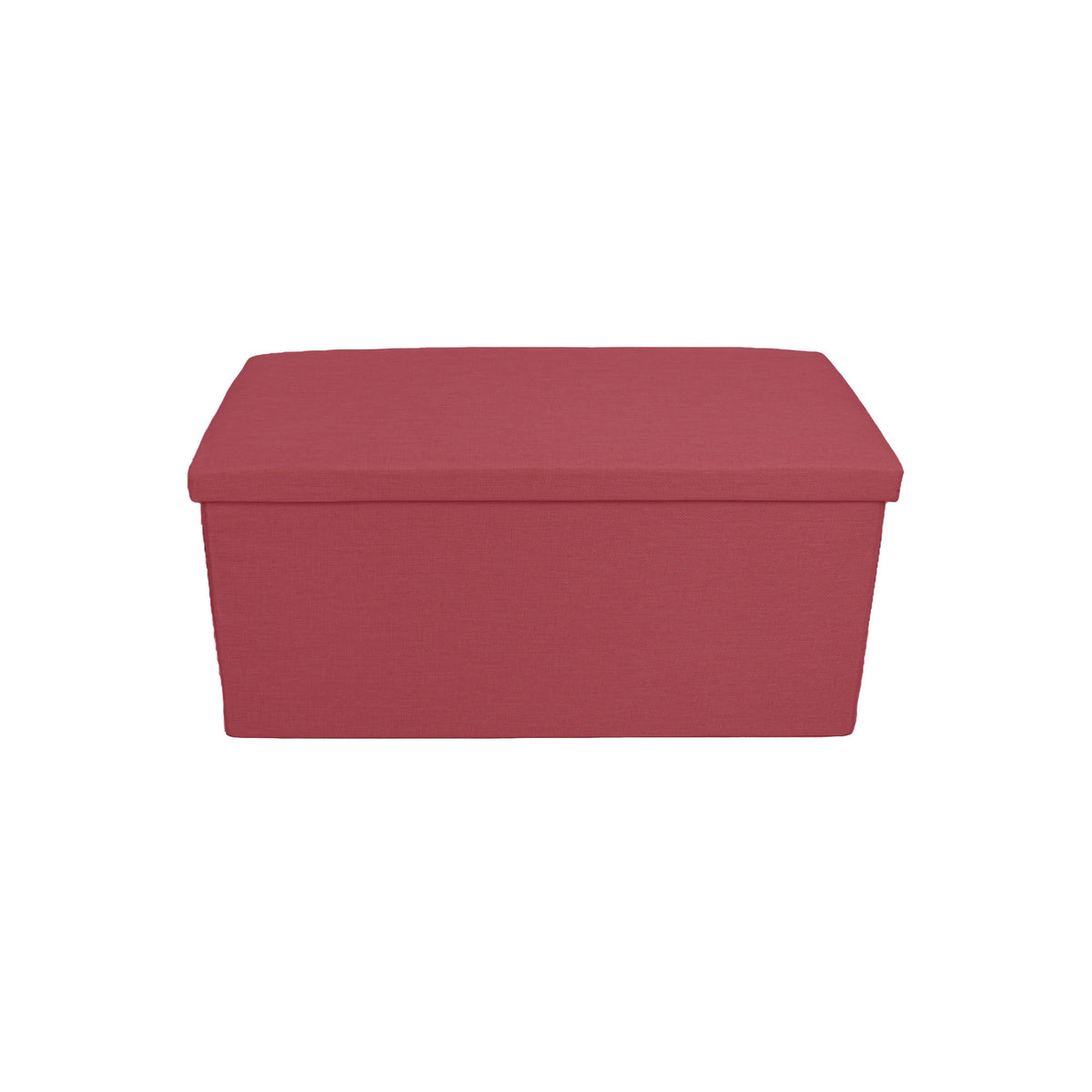 Rote Stoffbank von vorne