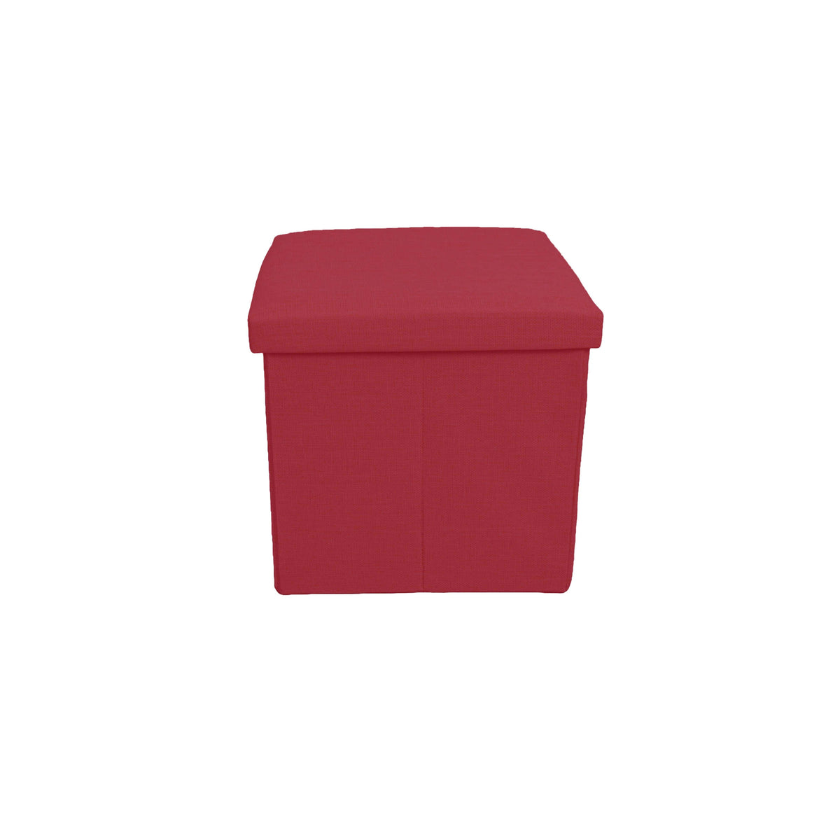 Roter, klappbarer Stoffhocker