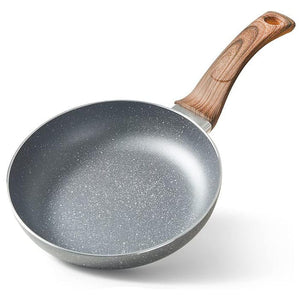 Aluminium Bratpfanne mit Marmordesign und Holzgriff