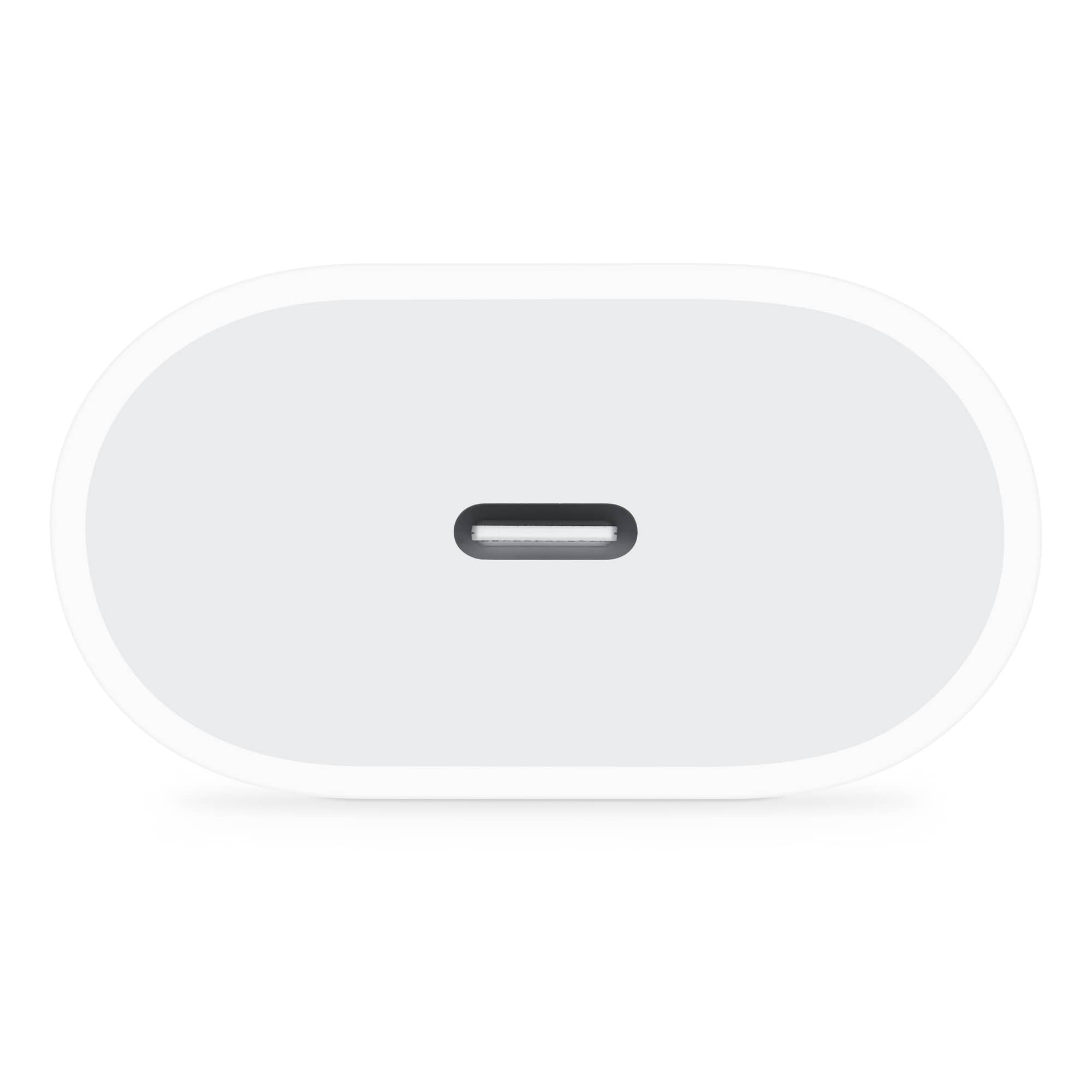 Weisser Adapter mit USB-C Anschluss von unten