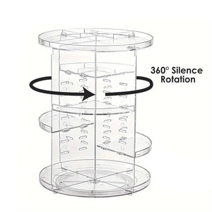 Transparenter, drehbarer Make-Up Organizer