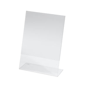 Transparenter Tischaufsteller