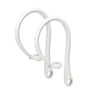 Weisse Silikon Ohrbügel für Airpods von der Seite