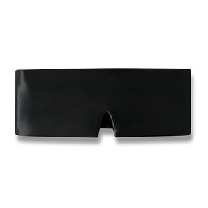 Schwarze Schlafmaske von vorne