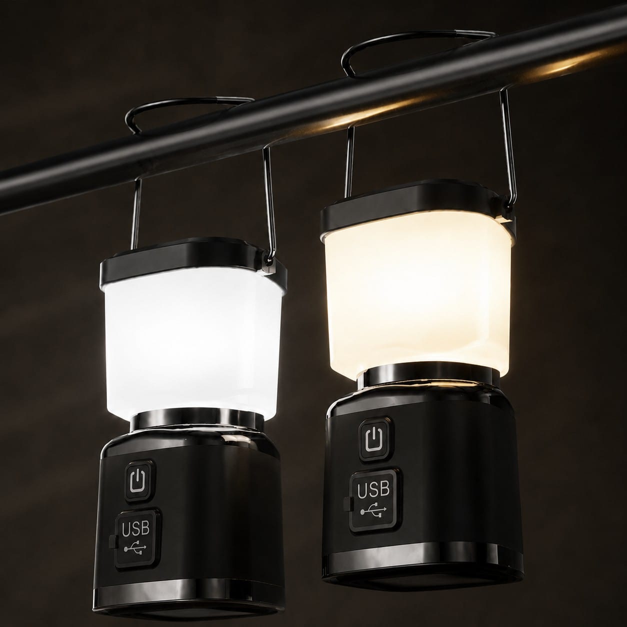 Compact LED Camping Lantern with USB-C & 3 Light Modes