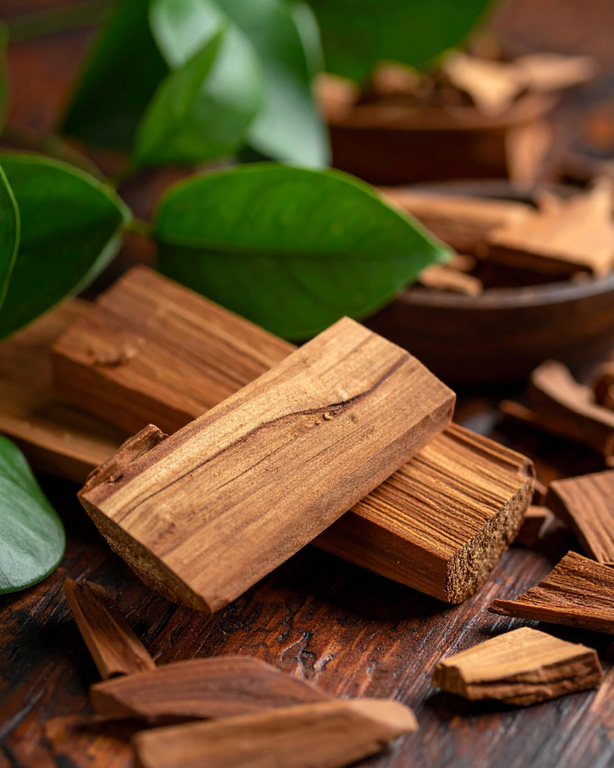 Klein gehacktes Holz