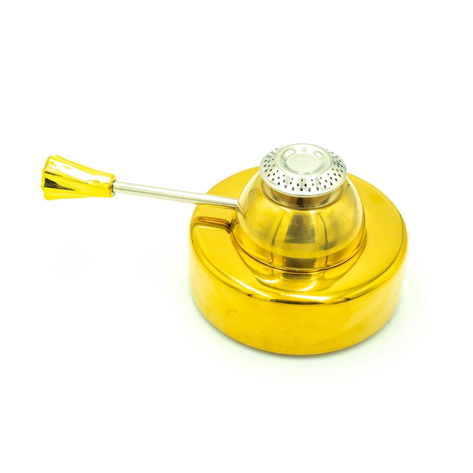 Goldener Gasbrenner mit silbernen Details