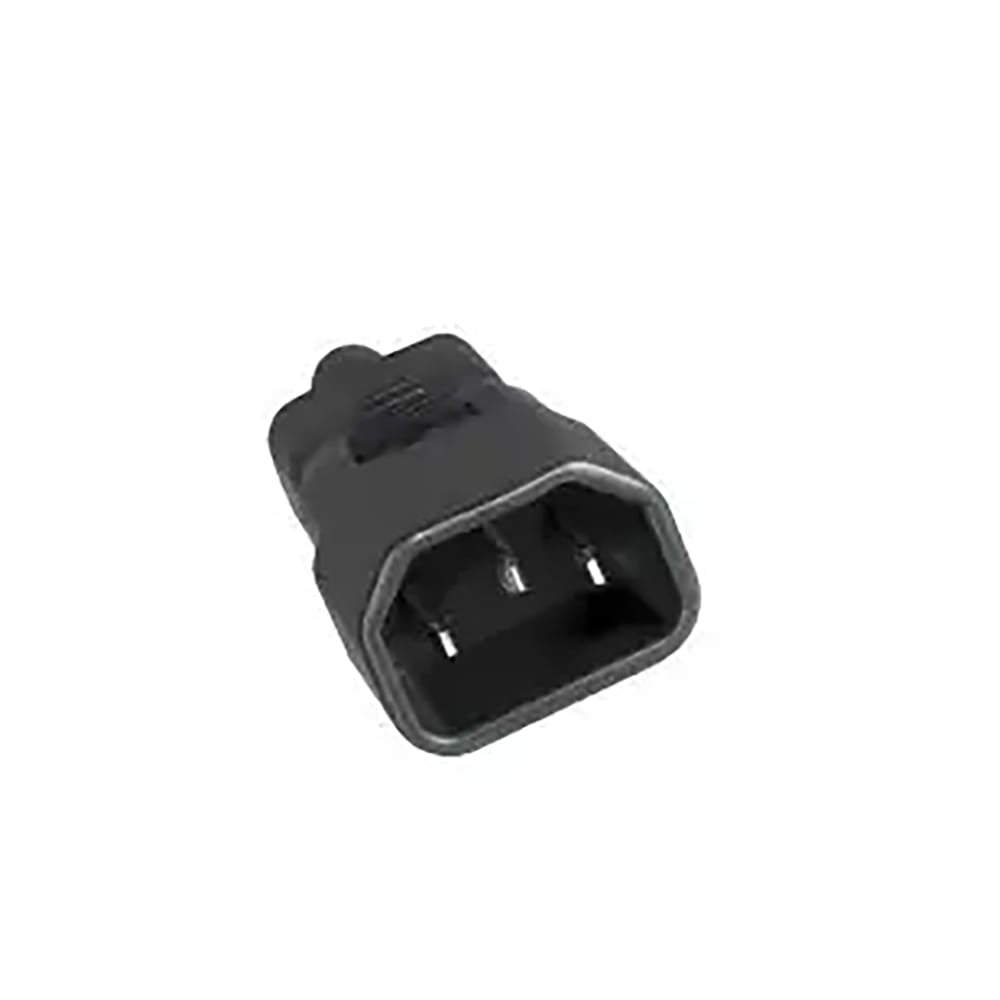 Schwarzer C5 zu C14 Adapter von hinten