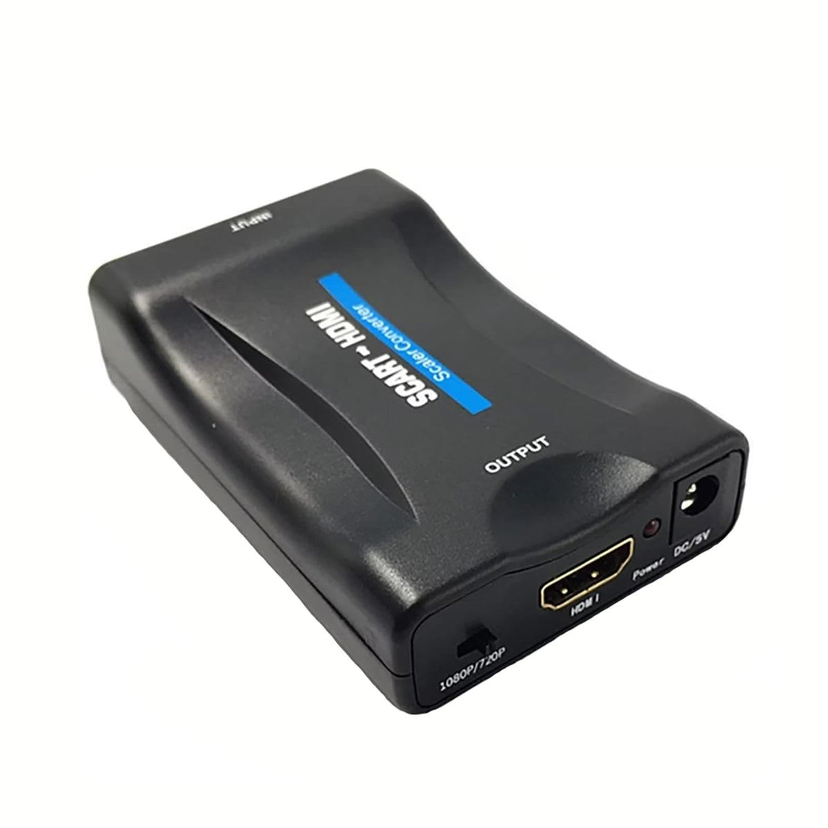 Schwarzer Scart zu HDMI Adapter