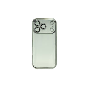 Transparente Handyhülle mit silbernem Rand