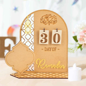 Holz Ramadan-Kalender mit Tages Anzeige