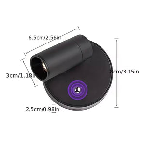 Schwarzes LED Spot-Light mit ihren Massen