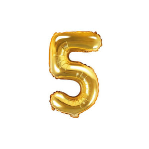 Goldener "5" Ballon