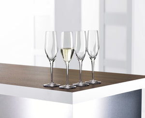 Bruchsichere Champagnergläser aus Kunststoff – Robustes 4er-Set, ca. 23 cm