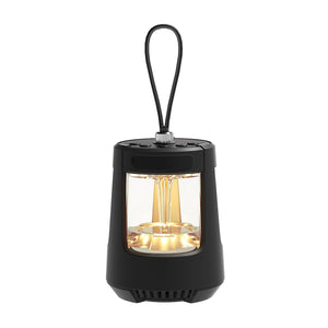 Campinglampe mit Bluetooth Speaker 2-in-1 – LED Outdoor Licht & Lautsprecher in Schwarz