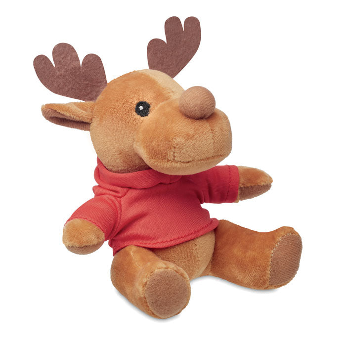 Renne en peluche avec sweat à capuche