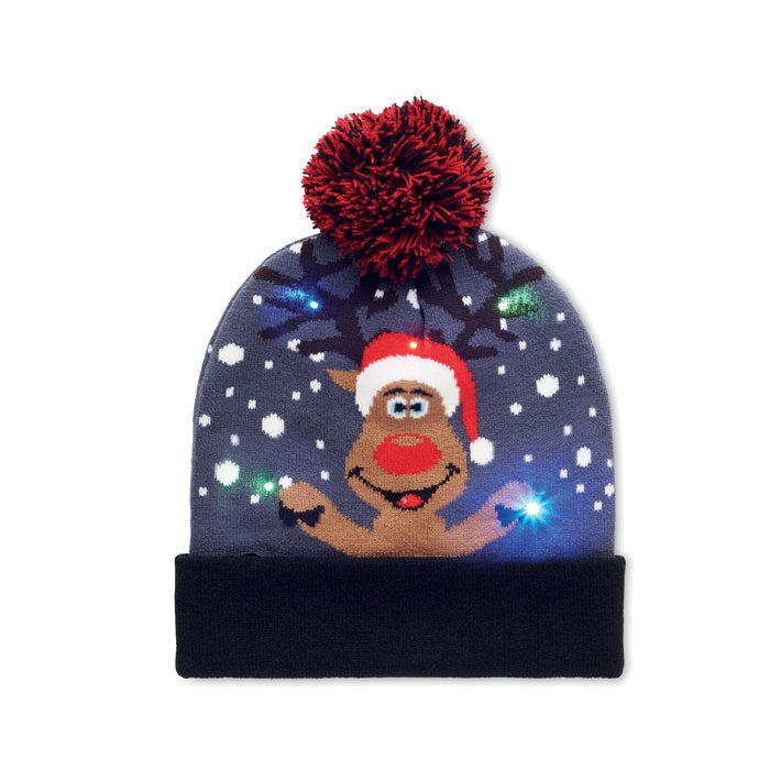 Bonnet de Noël en tricot avec LED